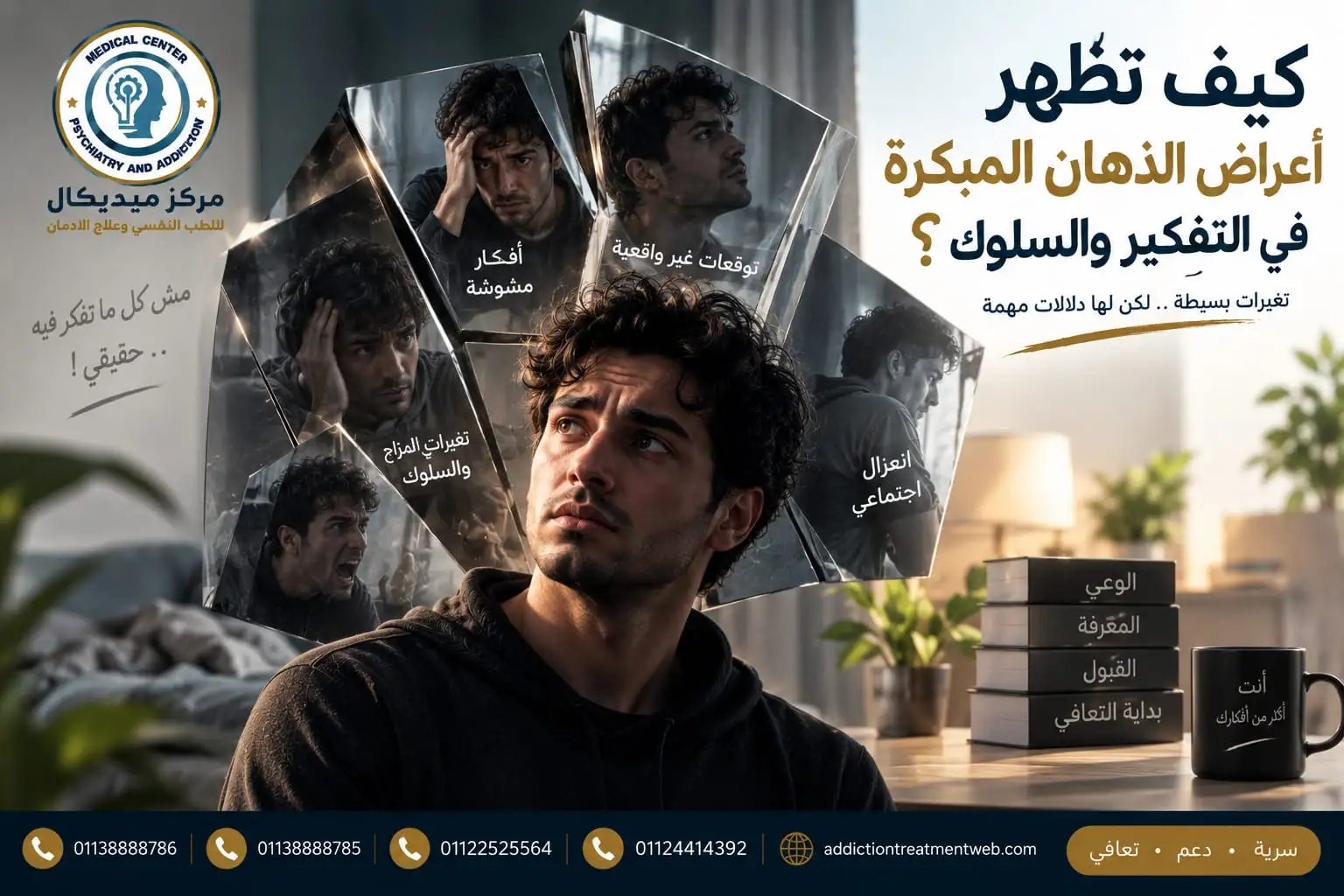 كيف تظهر أعراض الذهان المبكرة في التفكير والسلوك؟