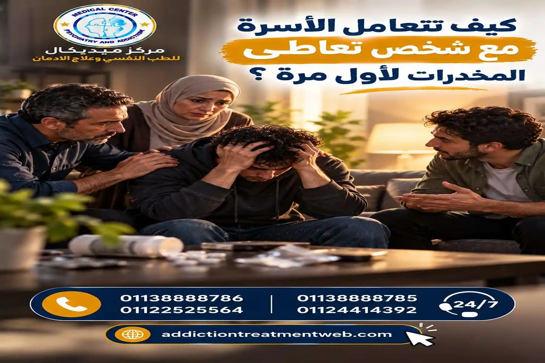 كيف تتعامل الأسرة مع شخص تعاطى المخدرات لأول مرة