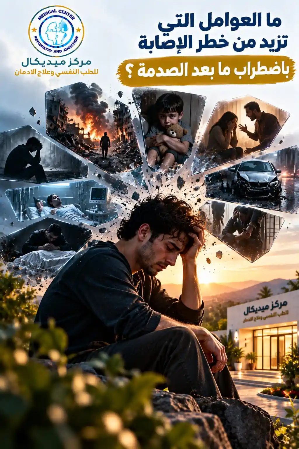 ما العوامل التي تزيد من خطر الإصابة باضطراب ما بعد الصدمة؟