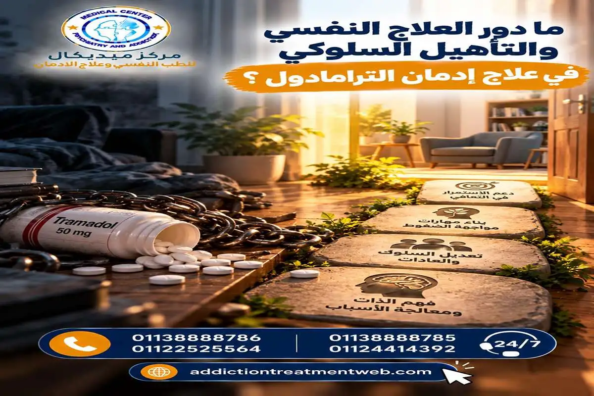 ما دور العلاج النفسي والتأهيل السلوكي في علاج إدمان الترامادول
